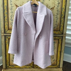 Halogen pink pea coat, medium petite, NWOT